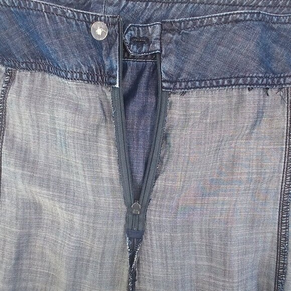 Coldwater Creek Chambray Denim A-line Maxi Midi Skirt in Good Condition - Picture 4 of 6